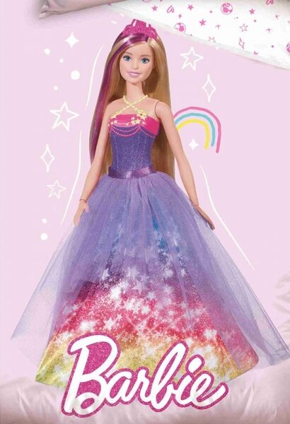 Dětské povlečení bavlna do postýlky Barbie Princezna 100x135, 40x60 cm