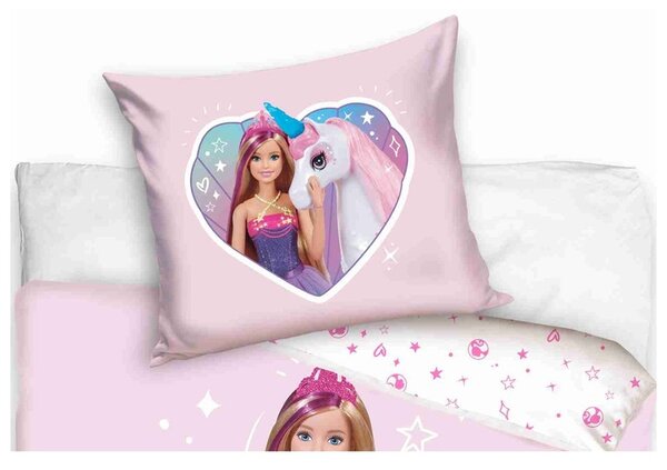 Dětské povlečení bavlna do postýlky Barbie Princezna 100x135, 40x60 cm