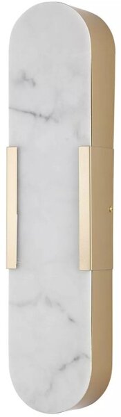 Searchlight 11139GO Nástěnné LED svítidlo OPALINE MARBLE IP44, ZLATÉ 50cm