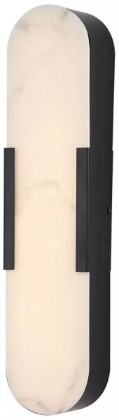 Searchlight 11139BK Nástěnné LED svítidlo OPALINE MARBLE IP44, ČERNÉ 50cm