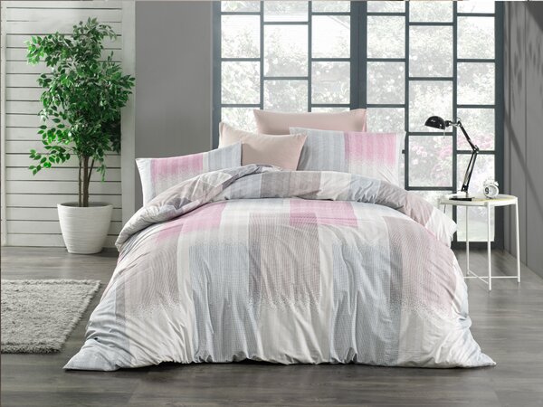 Prodloužené povlečení bavlna 140x220, 70x90cm Granada pink