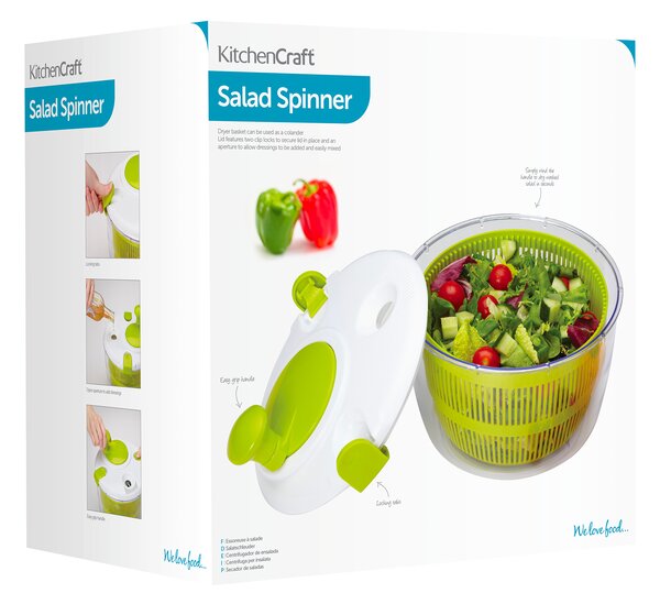 Odstředivka na salát KitchenCraft 25 cm KCSALSPIN