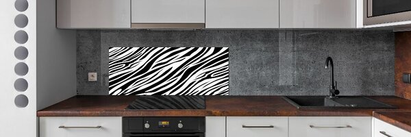 Skleněný panel do kuchynské linky Zebra pozadí pksh-89914611