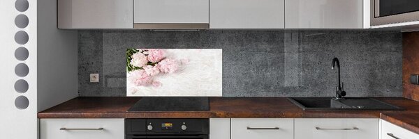 Skleněný panel do kuchyně Pivoňky pksh-89916715