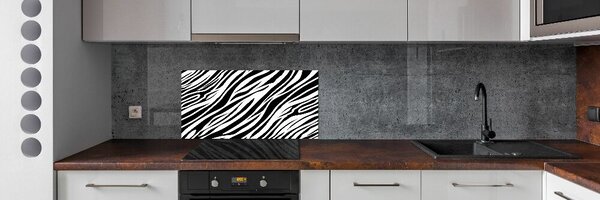 Skleněný panel do kuchynské linky Zebra pozadí pksh-89914611