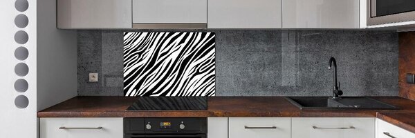 Skleněný panel do kuchynské linky Zebra pozadí pksh-89914611