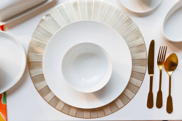 Sada mělkých talířů Mikasa Chalk, 4 ks 27 cm porcelán MKCHDPLATEPK4