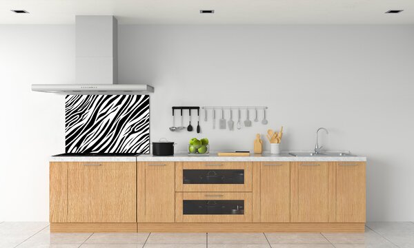 Skleněný panel do kuchynské linky Zebra pozadí pksh-89914611
