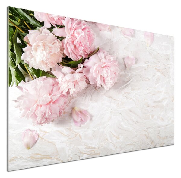 Skleněný panel do kuchyně Pivoňky pksh-89916715