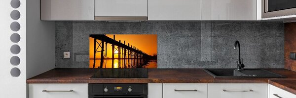 Panel do kuchyně Most západ slunce pksh-89928276