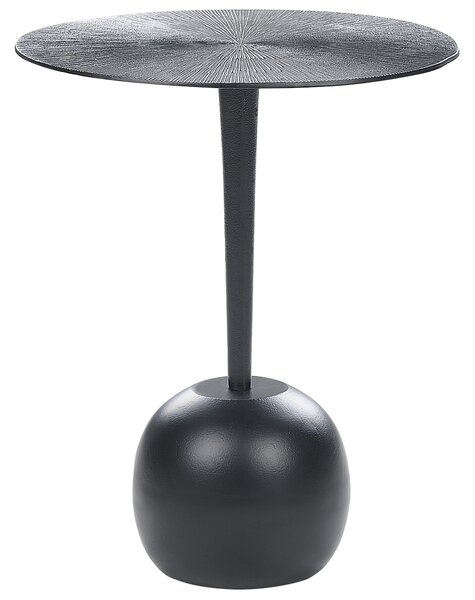 Kovový odkládací stolek černý EUCLA