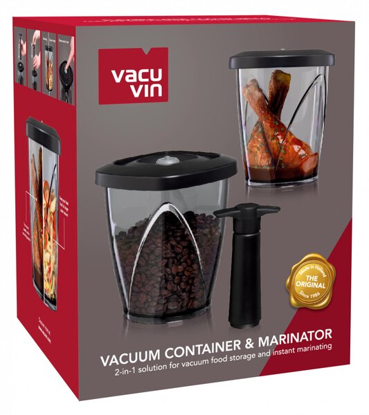 Vakuová dóza 1,3l + vakuová pumpička