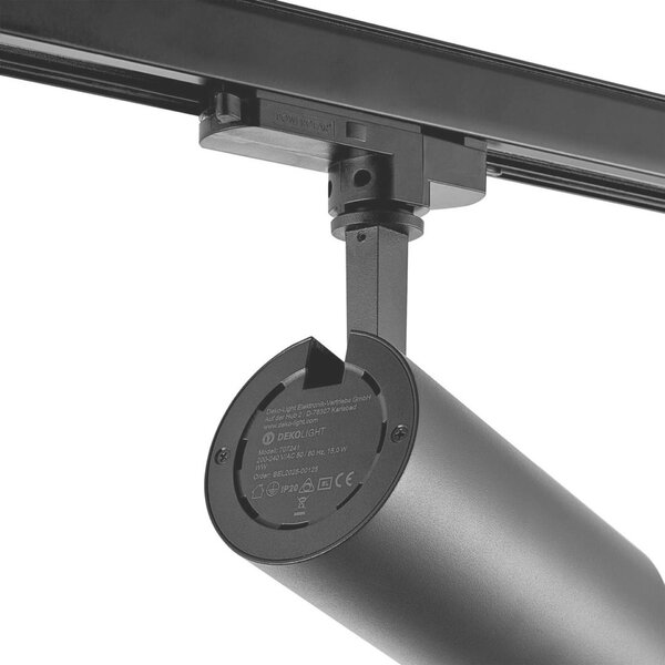 Deko-Light 3-fázové bodové svítidlo - Lucea 15 Tilt, 15 W, DALI, 2700 K, černá 707241