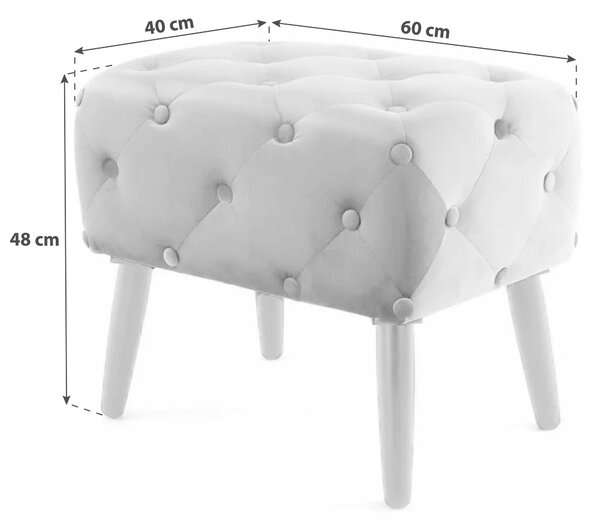 TABURET, textil, kompozitní dřevo, 40/48/60 cm - Online Only lavice, Online Only