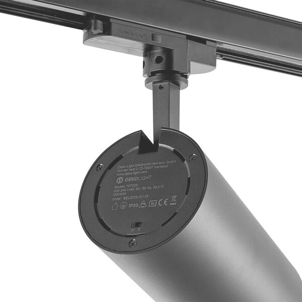 Deko-Light 3-fázové bodové svítidlo - Lucea 30 CCT Tilt, 33 W, DALI, 3000/4000 K, černá 707233