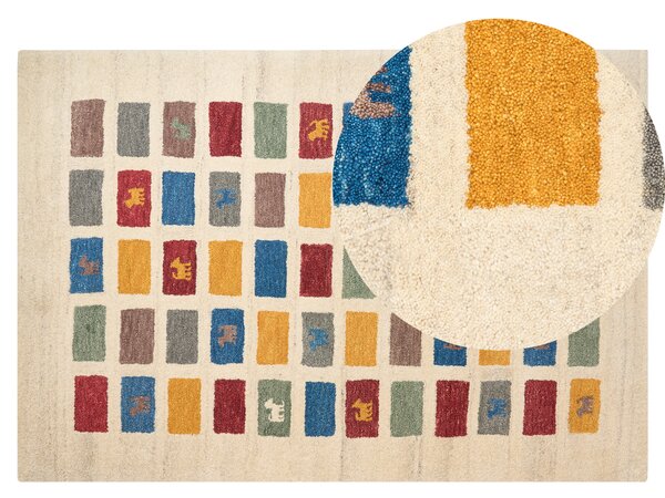 Vlněný koberec 140 x 200 cm vícebarevný MURATLI