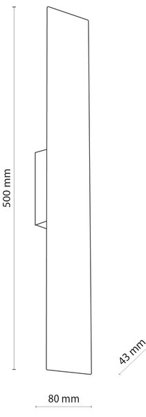 TK Lighting Černé nástěnné svítidlo Navi pro žárovku 2x G9 TK4753