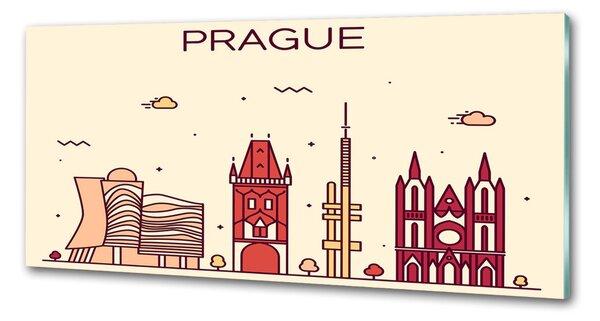 Panel do kuchyně Praha domy pksh-90039367