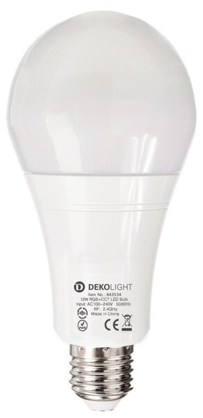 Deko-Light LED žárovka - RF-smart, E27, RF+Zigbee, 12 W, RGB+2700-6500 K, 220 st. 843534