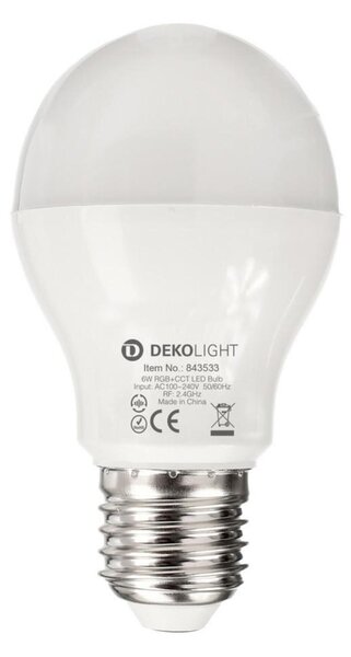 Deko-Light LED žárovka - RF-smart, E27, Rf+Zigbee, 6 W, RGB+2700-6500 K, 220 st. 843533