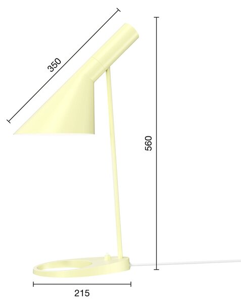 Louis Poulsen AJ - designová stolní lampa