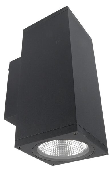 Deko-Light nástěnné přisazené svítidlo - ShoreLine Pro hranaté Up+Down, 21 W, DIM, 3000/4000 K, tmavěšedá 731200