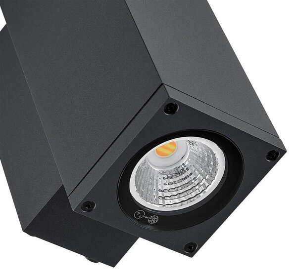 Deko-Light nástěnné přisazené svítidlo - ShoreLine Pro hranaté Up+Down, 7,5 W, 3000/4000 K, DIM, tmavěšedá 731209