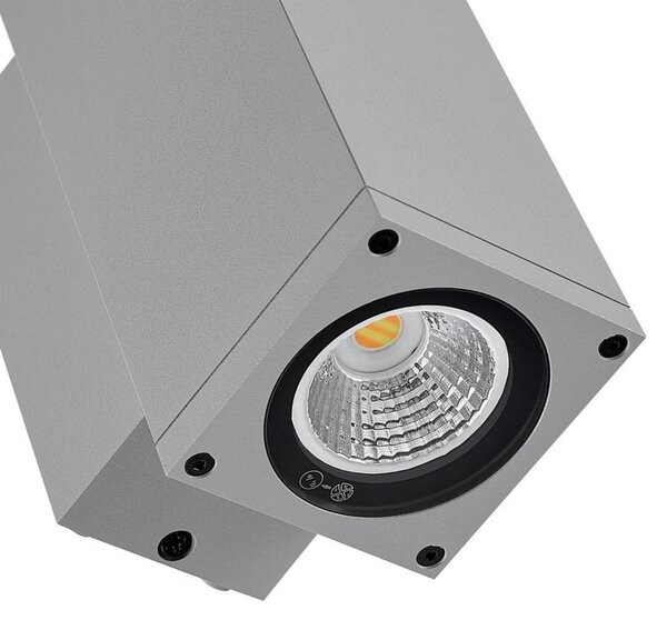 Deko-Light nástěnné přisazené svítidlo - ShoreLine Pro hranaté Up+Down, 7,5 W, 3000/4000 K, DIM, světlešedá 731208