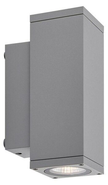 Deko-Light nástěnné přisazené svítidlo - ShoreLine Pro hranaté Up+Down, 7,5 W, 3000/4000 K, DIM, světlešedá 731208