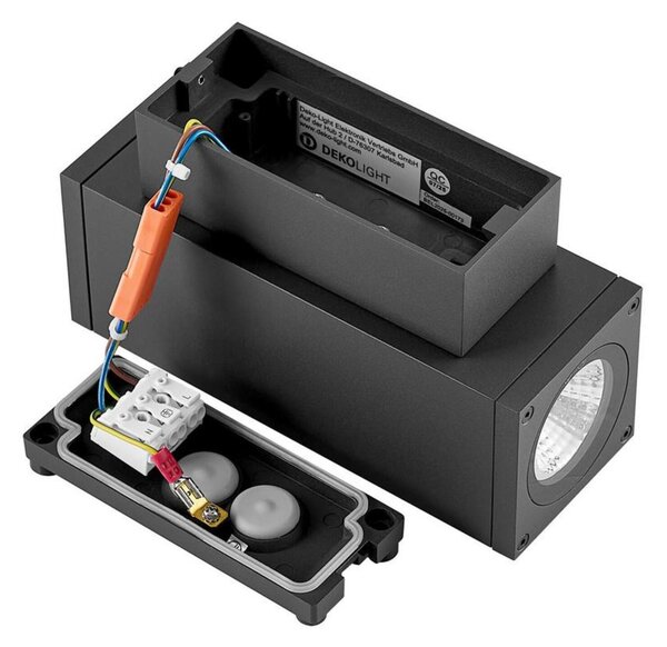 Deko-Light nástěnné přisazené svítidlo - ShoreLine Pro hranaté Up+Down, 7,5 W, 3000/4000 K, DIM, tmavěšedá 731209