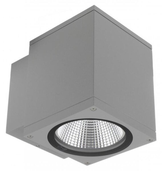 Deko-Light nástěnné přisazené svítidlo - ShoreLine Pro hranaté, 12 W, DIM, 3000/4000 K, světlešedá 731202