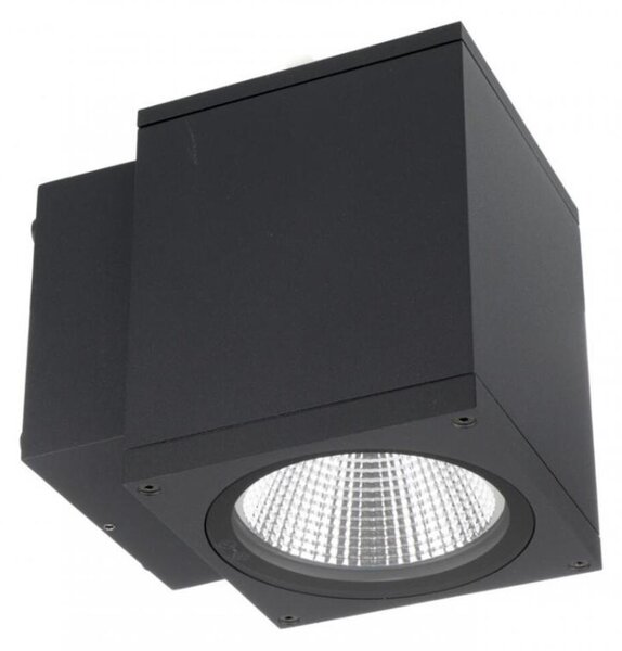 Deko-Light nástěnné přisazené svítidlo - ShoreLine Pro hranaté, 12 W, DIM, 3000/4000 K, tmavěšedá 731203