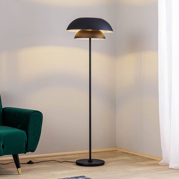 Lucande Kellina stojací lampa v černé barvě