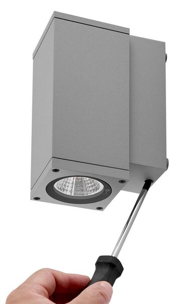 Deko-Light nástěnné přisazené svítidlo - ShoreLine Pro hranaté, 6 W, DIM, 3000/4000 K, světlešedá 731205