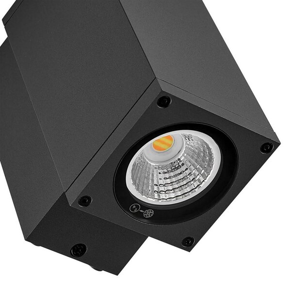 Deko-Light nástěnné přisazené svítidlo - ShoreLine Pro hranaté, 6 W, DIM, 3000/4000 K, tmavěšedá 731206