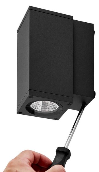 Deko-Light nástěnné přisazené svítidlo - ShoreLine Pro hranaté, 6 W, DIM, 3000/4000 K, tmavěšedá 731206