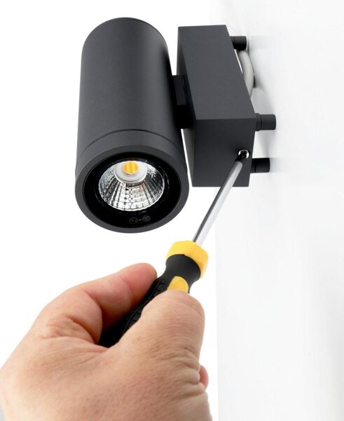 Deko-Light nástěnné přisazené svítidlo - ShoreLine Pro kulaté Up+Down, 7,5 W, DIM, 3000/4000 K, světlešedá 731220
