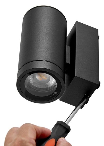 Deko-Light nástěnné přisazené svítidlo - ShoreLine Pro kulaté, 1x max. 7,5 W GU10, tmavěšedá 731212