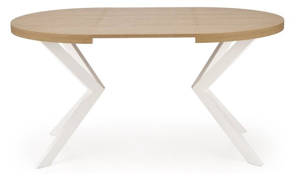 HALMAR Jídelní rozkládací stůl PERONI 100/250 cm dub craft zlatý/bílý