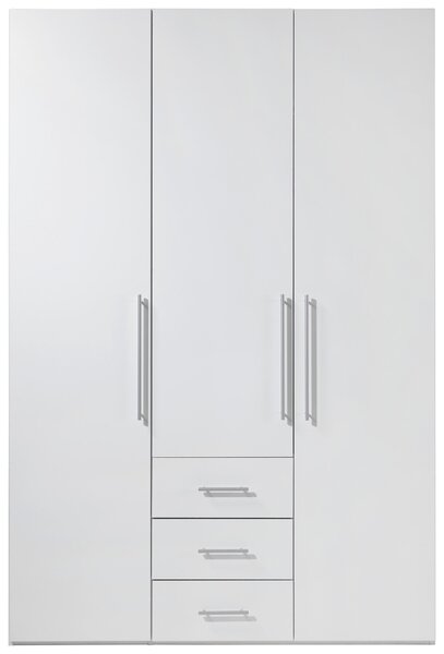 ŠATNÍ SKŘÍŇ S OTOČNÝMI DVEŘMI, bílá, vysoce lesklá bílá, 146,6/218,6/59 cm Xora - Šatní skříně