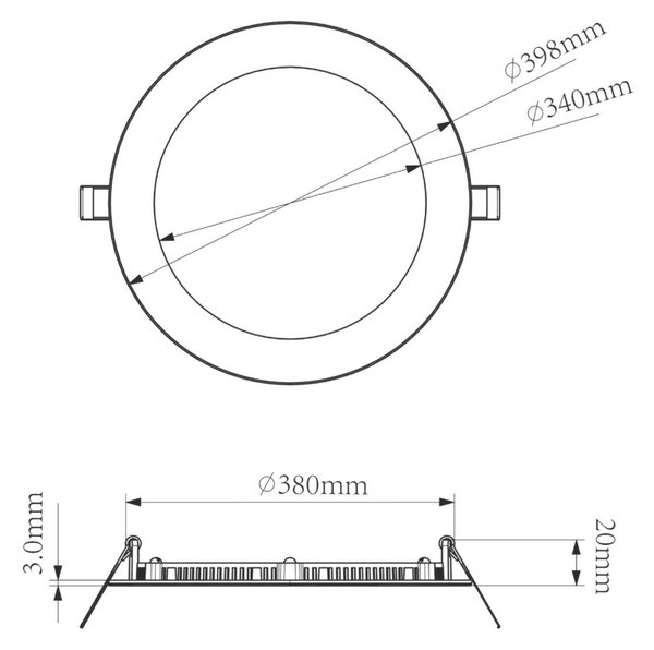 Deko-Light vestavné bodové svítidlo - Anik kulaté 380, 30 W, DIM, 3000 K, bílá 565420