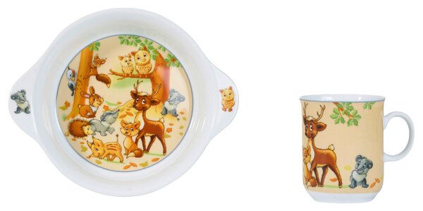 SADA DĚTSKÉHO NÁDOBÍ porcelán keramika Ritzenhoff Breker - Kolekce nádobí