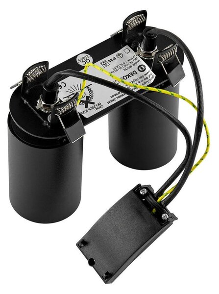 Deko-Light vestavné bodové svítidlo - Can Tilt kulaté, 2x 7,5 W GU10, černá 565758