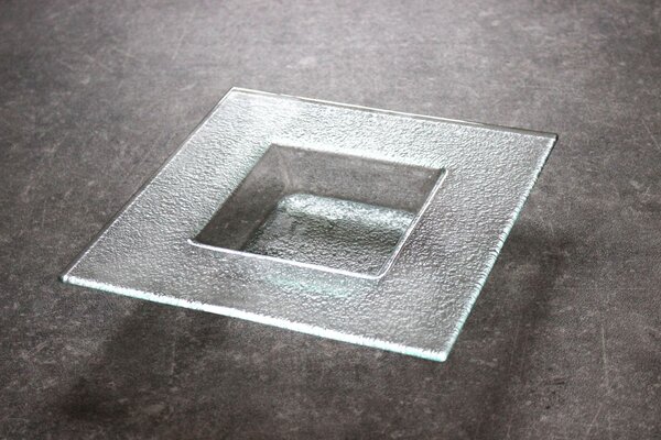 BDK-GLASS Skleněná miska čirá - 27x27cm