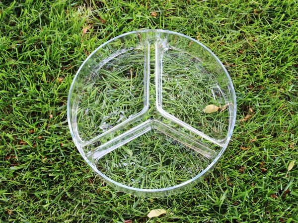 BDK-GLASS Skleněná miska, hutní sklo, prům. 22cm