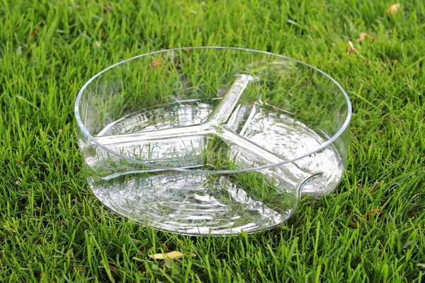 BDK-GLASS Skleněná miska, hutní sklo, prům. 22cm