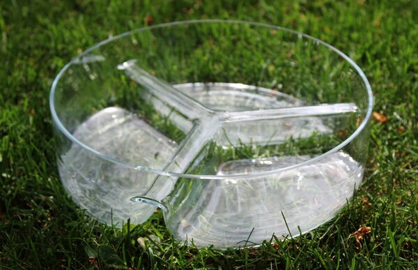 BDK-GLASS Skleněná miska, hutní sklo, prům. 22cm