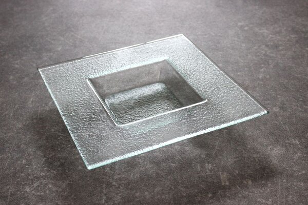 BDK-GLASS Skleněná miska čirá - 27x27cm