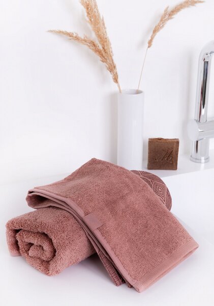 Ručník Beech Rose Pink Starorůžová tmavá Modal/Bavlna 50/100