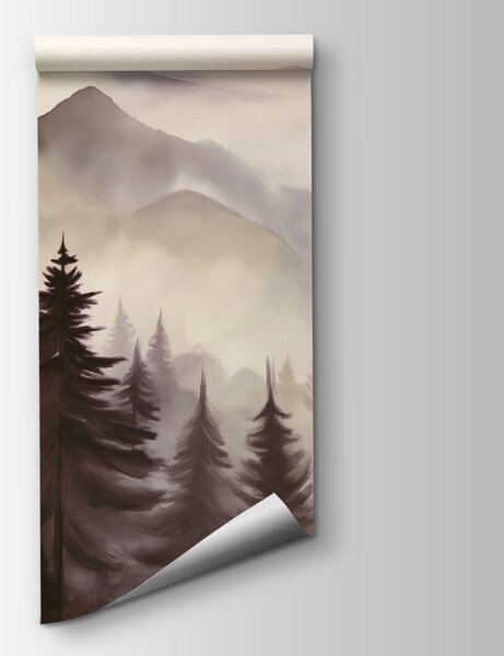 Fototapeta Krajina hor a stromů, Přírodní fototapety, Populární fototapety, w08639v1 - Tapeko.co.cz